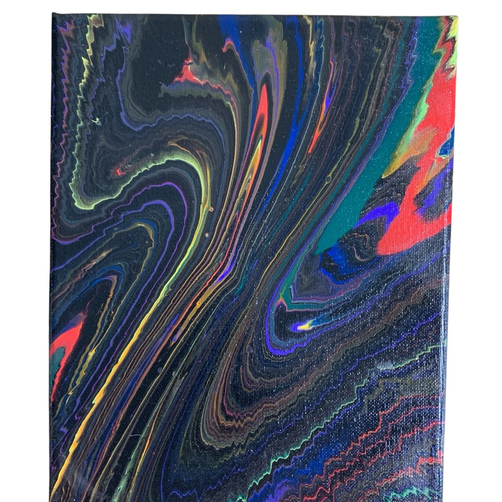 Drill Spin Art Painting, Signed Original Artwork
Multi color High school Artist